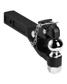 Pintle Hook, 20000 lbs, Pintle Hook Hitch for 2-inch Hitch Hook Military Receiver, Combination 2-5/16-inch Hitch Ball, Fits 2.5 to 3-inch Lunette