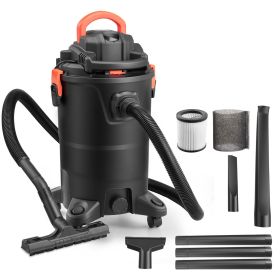 3-in-1 Shop Vac, 11 Gallon Wet Dry Shop Vacuum, 4.5 Peak HP Portable Vacuum Cleaner with Blower, Dual-Filter, 1350W Input Power, 1.25in x 7ft Hos