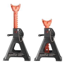 Jack Stands, 3 Ton (6,600 lbs) Capacity, 10.8-16.3 in Adjustable Height, Heavy Duty Steel Jack Auto Stands with Double Locking, for Lifting SUV