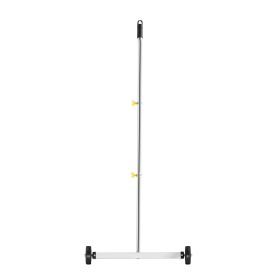 Magnetic Sweeper with Wheels, 17 inch, 10 lbs Load Capacity, Lightweight Magnetic Pickup Sweeper with Adjustable Handle, Pick Up Nails and Screws