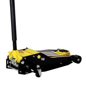 Low Profile Floor Jack, 4 Ton (8818 lbs) Capacity, Steel Racing Floor Jack with Dual Pistons Quick Lift Pump