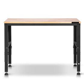 Adjustable Workbench, 2000 lbs Capacity, 48 x 20-inch Heavy Duty Work Bench with 28.5-38.3 Inches Height Adjustment