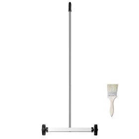 Magnetic Sweeper with Wheels, 15inch Mini Magnetic Sweeper, 8 lbs Capacity, Adjustable Handle