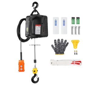 3-in-1 Electric Hoist Winch, 1100lbs 1500W Portable Power Winch Crane, 110V/120V 22.9 ft Lifting Height, 13 ft/min with Manual