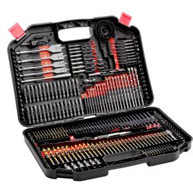 Drill Bit Set, 246 Pieces Drill and Driver Bit Set, Screwdriver Bit Set Suitable for Wood Metal Cement Drilling and Screw Driving