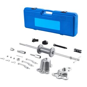 9-Way Slide Hammer Puller Set, 15PCS Front Wheel Hub Bearing Remover & Rear Wheel Axle Hub Dent Shaft Puller Tool Kit