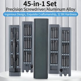 45 In 1 Precision Screwdriver Set, Professional Small Screwdriver Set With Metal Case, Magnetic Repair Tool Kit (Option: Green)