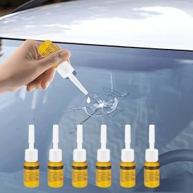 "Windshield Crack Repair Kit - Professional NanoFluid Solution - Home Garage Use" (Quantity: 6pcs)