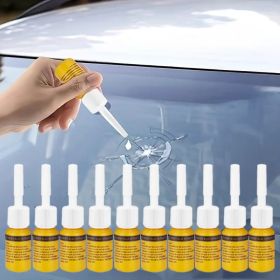 "Professional Windshield Crack Repair Kit - NanoFluid Filler for Splinters & Stars" (Quantity: 10pcs)